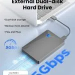 Disque dur externe EAGET USB 3.0 – 500 Go