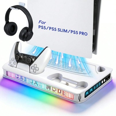 Support RGB avec refroidissement et charge pour PS5
