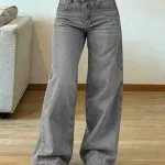 Jeans Droits Vintage Amples Femme