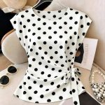T-Shirt Satin à Pois Franclia Femme