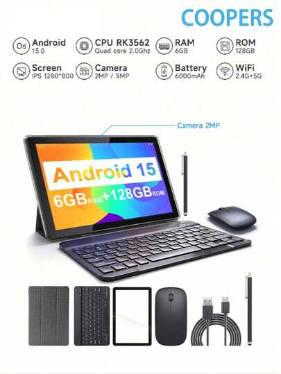Tablette Coopers 15″ YQ10S Max – 6Go/128Go + Kit