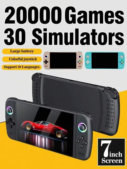 Console portable 7 pouces avec 20 000 jeux rétro