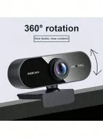 Webcam USB 1080p rotative 360 degrés avec autofocus