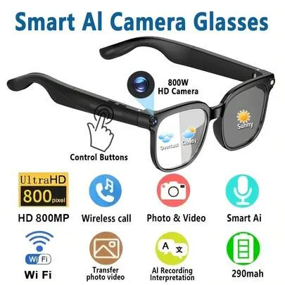 FECOUL Lunettes intelligentes 4K avec traduction IA