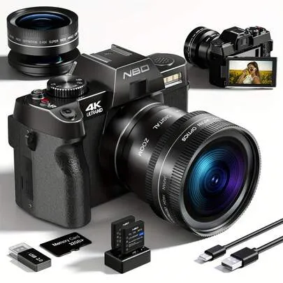 Appareil photo NBD S100 Pro 4K 48 MP avec Wi-Fi