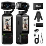 Caméra de Poche 4K HD – Écran Rotatif 180°