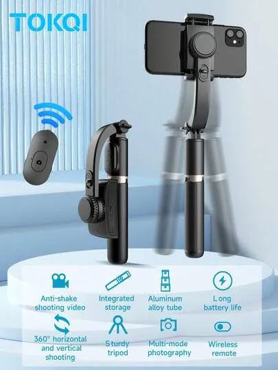 Stabilisateur Bluetooth TOKQI avec trépied selfie