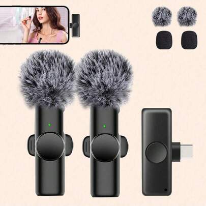 Microphone cravate sans fil USB-C – 50 mAh
