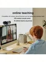 Webcam USB 1080P Rotative 360° Autofocus