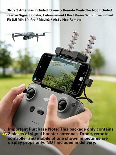 Amplificateurs passifs de signal pour drone – lot de 2