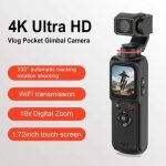 NEWPOCKET Caméra d’action 4K rotative avec suivi 330°