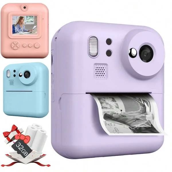 Appareil photo numérique à impression instantanée 1080p
