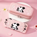 Étui de protection motif panda compatible console Switch