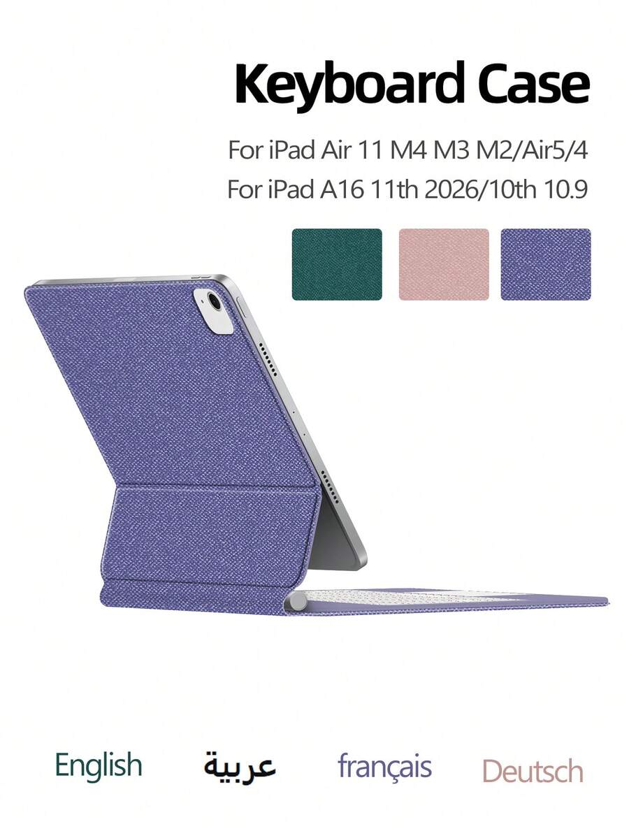 Clavier magnétique iPad SM-480279669 Clavier magnétique rétroéclairé avec pavé tactile pour iPad