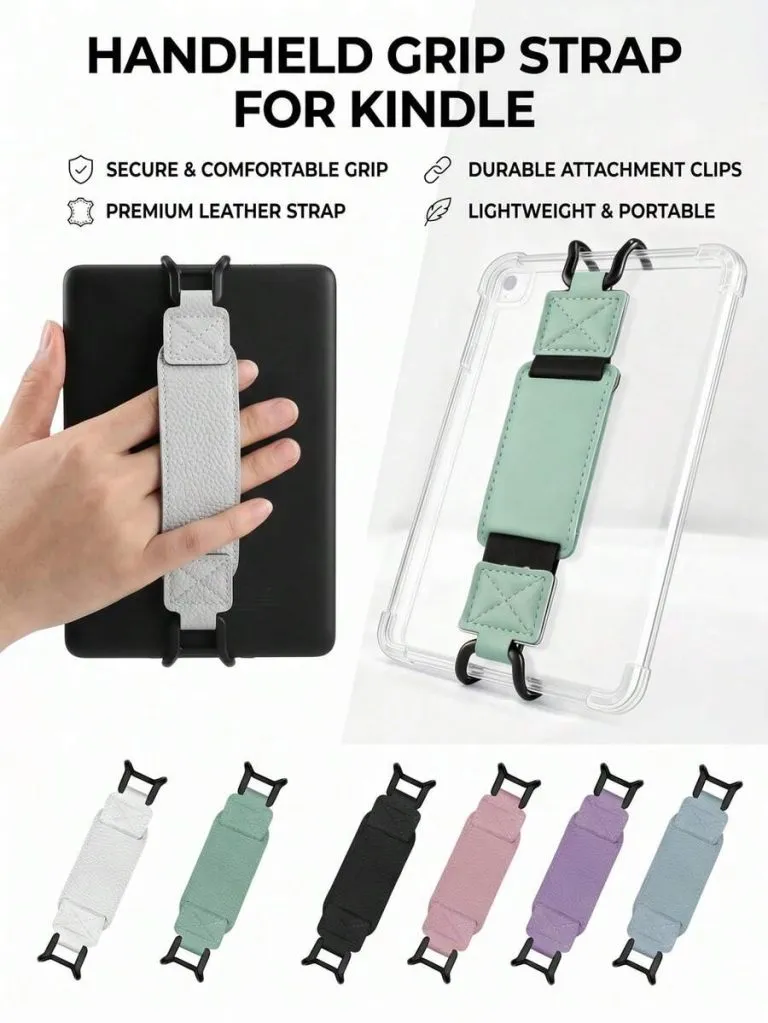 Dragonne de sécurité légère avec boucle élastique pour liseuse Kindle