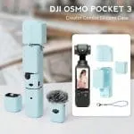 Kit de protection en silicone bleu pour OSMO Pocket 3 avec protection d’objectif