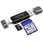 Lecteur de cartes SD et MicroSD 4 en 1 USB-C et USB-A