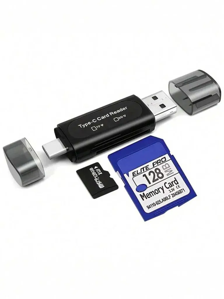 Lecteur de cartes SD et MicroSD 4 en 1 USB-C et USB-A