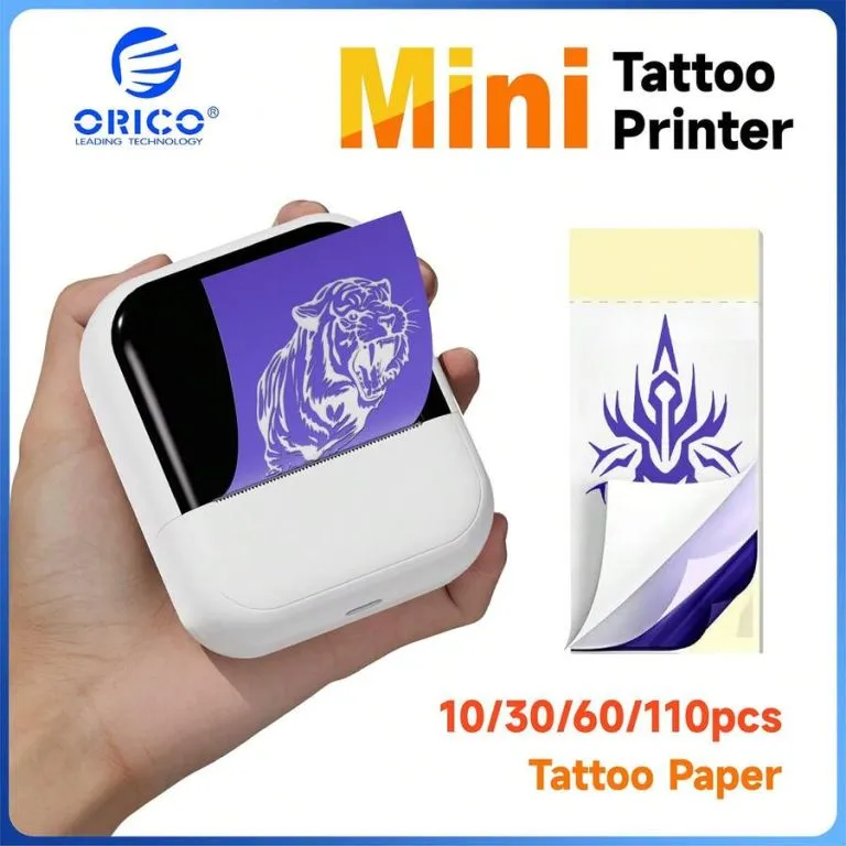 Mini imprimante sans fil ORICO pour transfert de modèles de tatouage