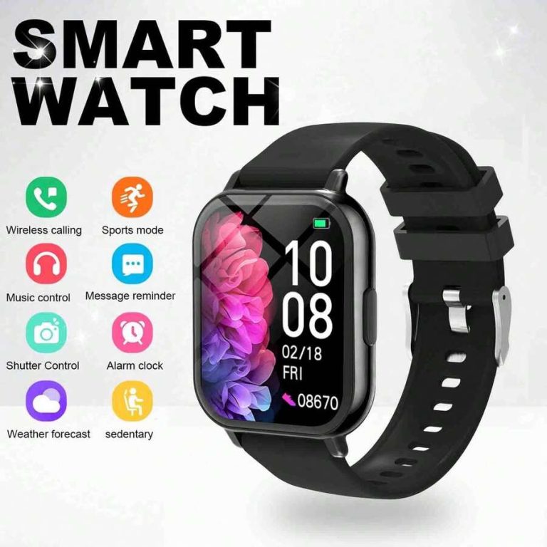 Montre connectée HD multilingue avec écran tactile et appels