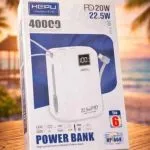 Power Bank HEPU 40000mAh 22.5W - Modèle HP-A04
