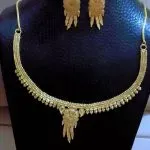 Collier & Boucles d'Oreilles Style Oriental Doré ensemble