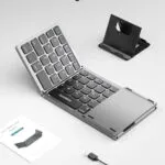 Clavier Bluetooth Pliable SAMSERS – 3 Volets avec Pavé Tactile & Support