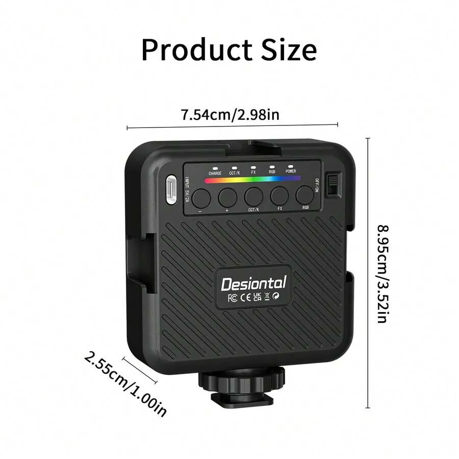 Lampe Vidéo Desiontal IReal X1 – 9 Effets