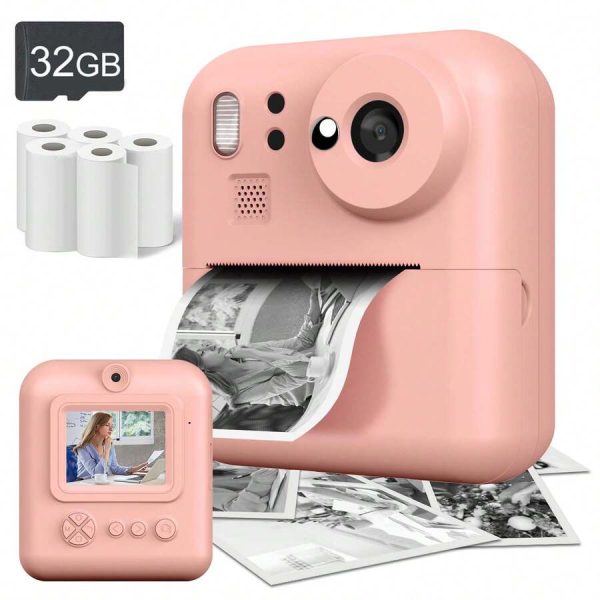 Appareil Photo Instantané + Imprimante 1080P