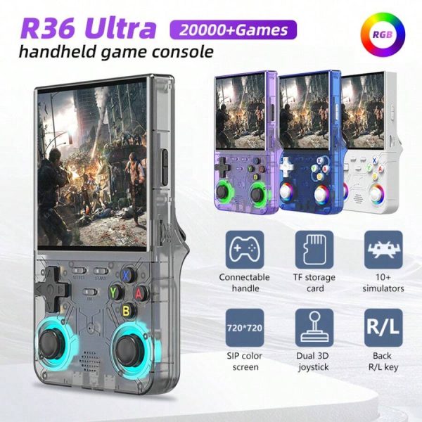 Console Rétro R36 – 20 000+ Jeux, RVB