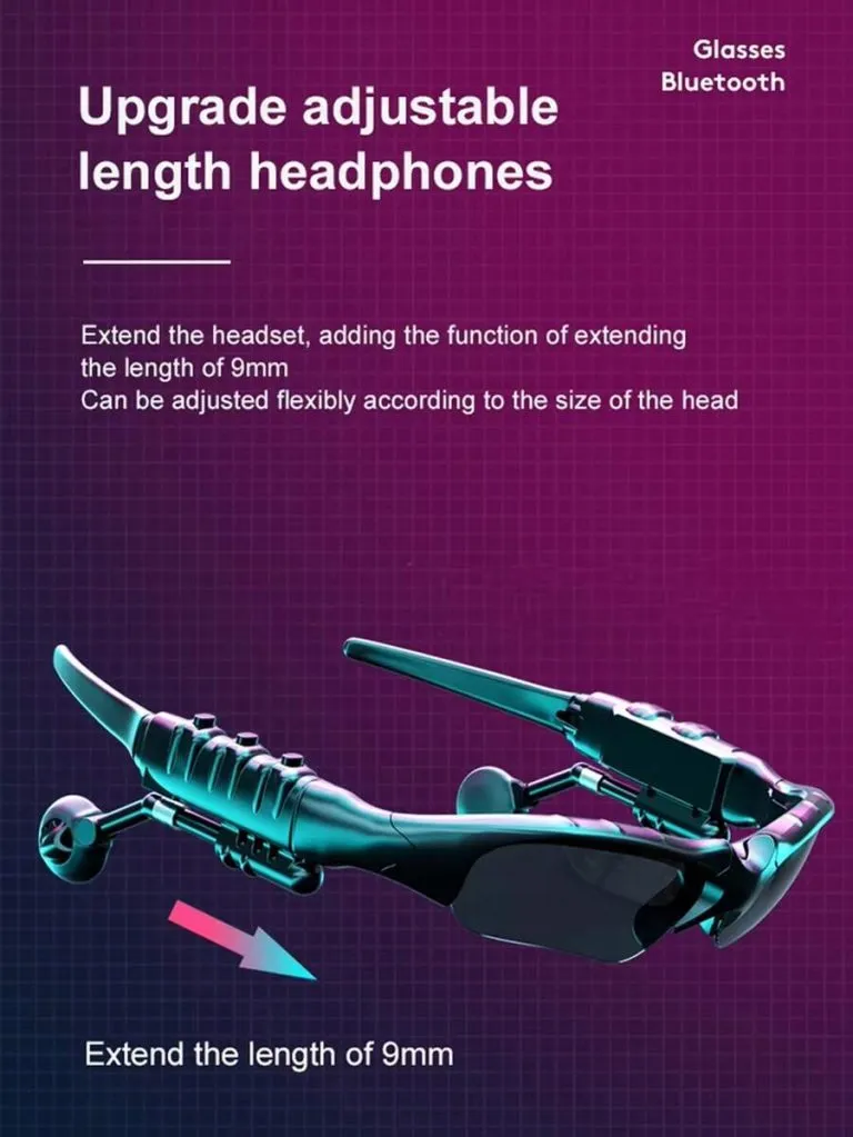 Lunettes Polarisées avec Écouteurs Bluetooth