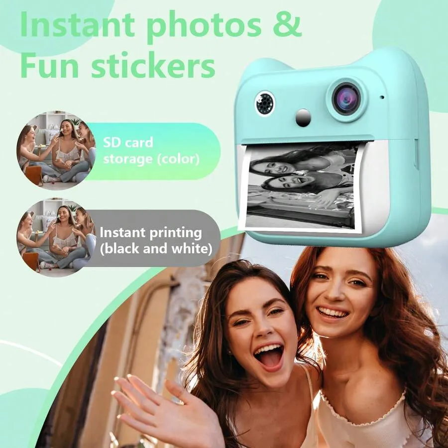 Appareil Photo Instantané 3-en-1 HD 1080P
