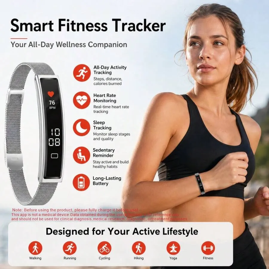 Bracelet Connecté Fitness 2026 Multi-Sports