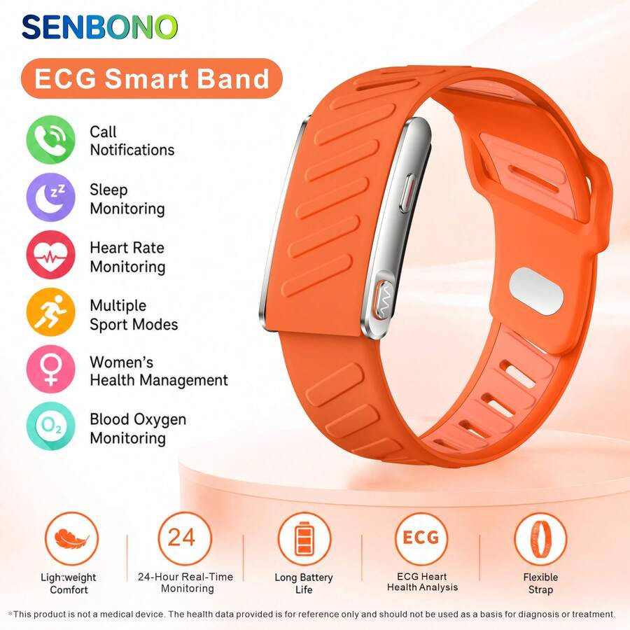 1781513486ccc0d94b8e32d8aa11042f6442ae9137_thumbnail_900x.jpg Bracelet Fitness SENBONO avec ECG