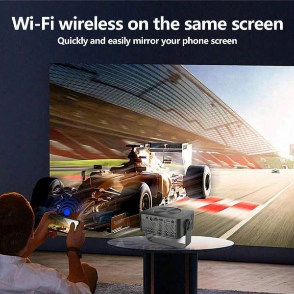 Projecteur 4K WiFi 6 Bluetooth – Cinéma Maison