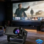 Projecteur 4K WiFi 6 Bluetooth – Cinéma Maison