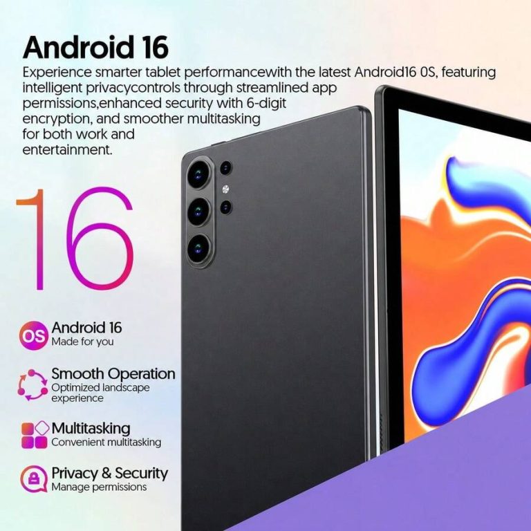 Tablette SOYES 10,1″ Android 15 + Étui