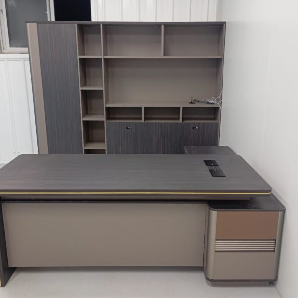 Bureau de Direction en L – Design Moderne avec Caisson & Rangement, vue 2
