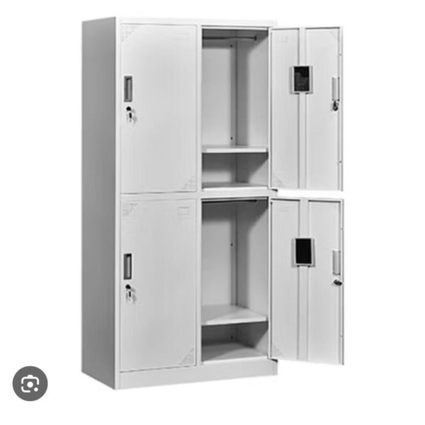 Armoire Vestiaire Métallique 4 Portes – Penderie & Étagères