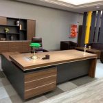 Bureau de Direction en L – Design Moderne avec Caisson & Rangement