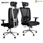 Fauteuil de Direction Maille MH-874 – Appui-tête, Dossier Ergonomique