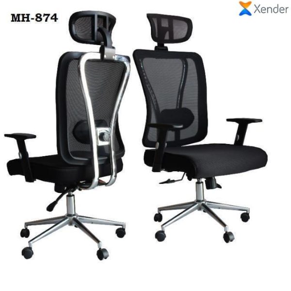 Fauteuil de Direction Maille MH-874 – Appui-tête, Dossier Ergonomique