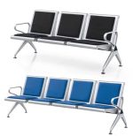 Banc d'Attente Métallique – Chaises Poutre 3 & 4 Places (Plusieurs Coloris)