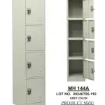 Casier Vestiaire Métallique 4 Portes MH 144A – Colonne, Gris