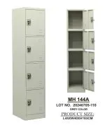 Casier Vestiaire Métallique 4 Portes MH 144A – Colonne, Gris