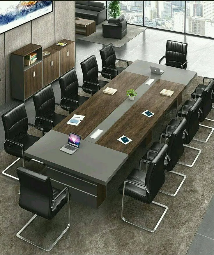Table de Conférence Moderne – Grande Salle de Réunion (10-12 places)