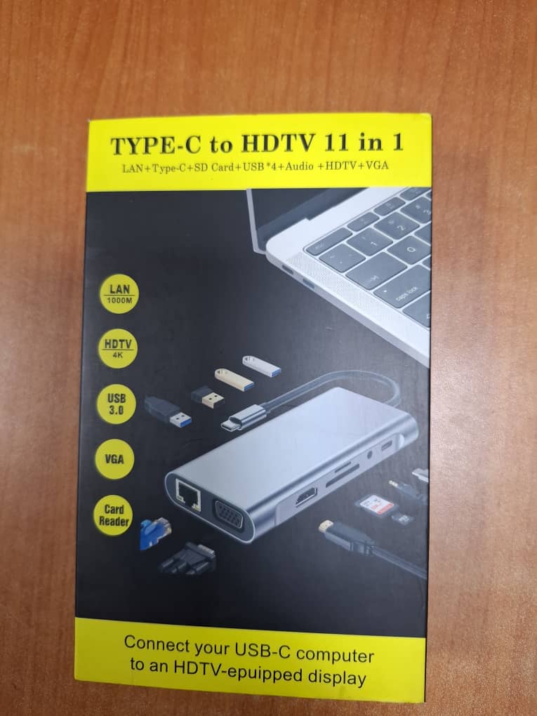 Hub USB‑C 11-en-1 – HDMI 4K, VGA, Gigabit Ethernet et lecteur SD