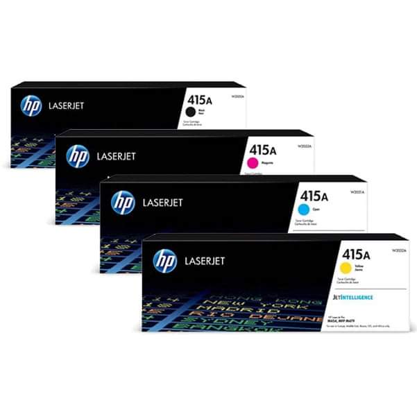 Toners HP LaserJet 415A – Pack de 4 couleurs