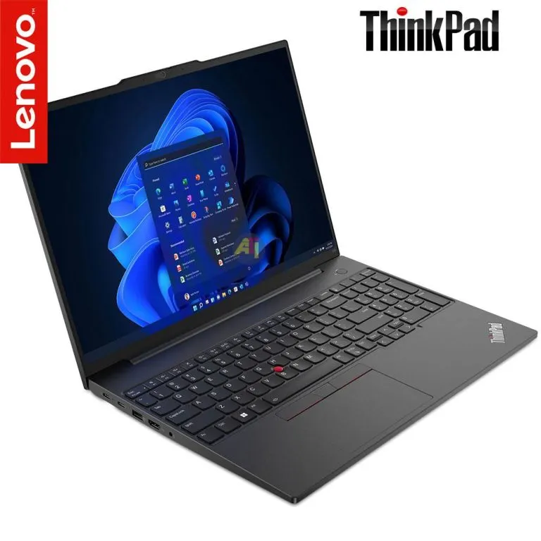 Lenovo ThinkPad E16 Gen1 noir graphite ouvert