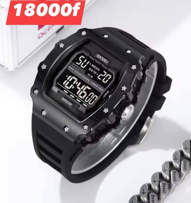 Montre homme SKMEI digitale noire WR50M